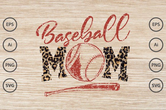 Baseball Mom Typography T-shirt Design Review