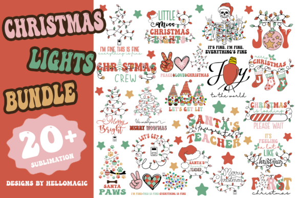 Christmas Lights SVG PNG Bundle Review