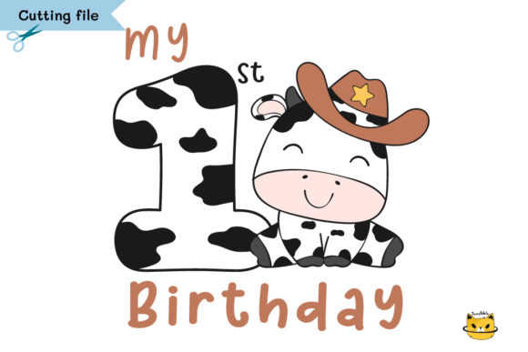 Cute Baby Cow Boy First Birthday Svg Review