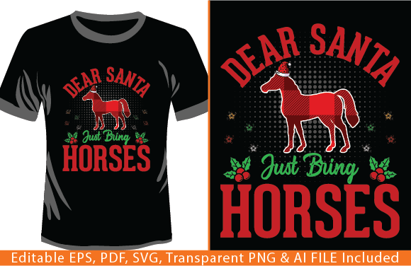 Dear Santa Just Bring Horses T-shirt Review
