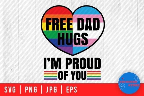 Free Dad Hugs, I'm Proud Embroidery Design Review