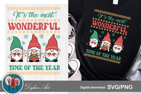 Gnome Christmas Ugly Sweater SVG PNG Review