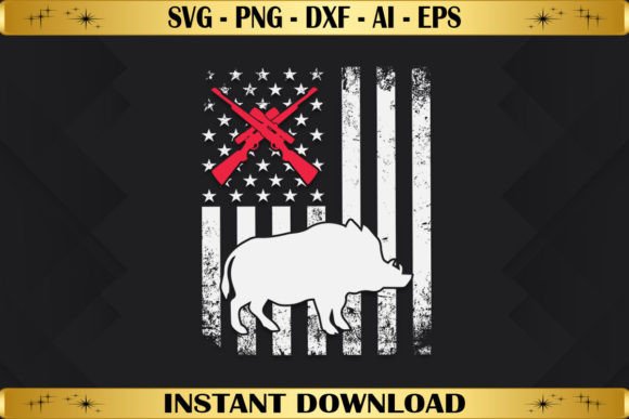 Hog Hunting American Flag Embroidery Review