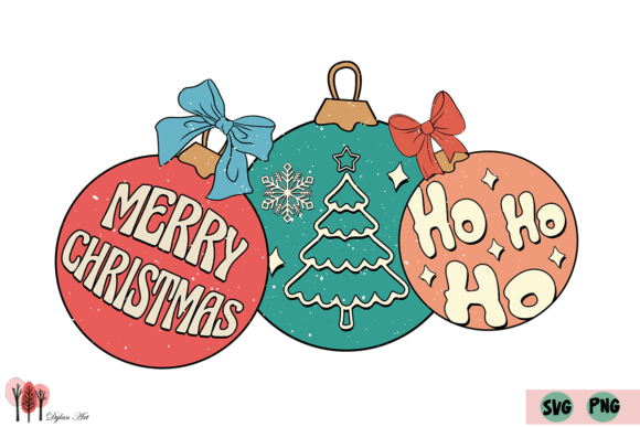 Retro Christmas Ball SVG PNG Review