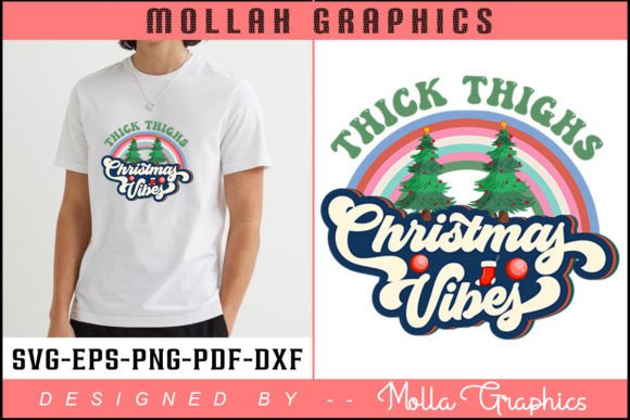 Thick Thighs Christmas Vibes Groovy Embroidery Review