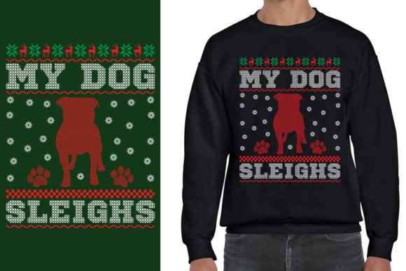 Ugly Christmas Sweater Design My Dog Review