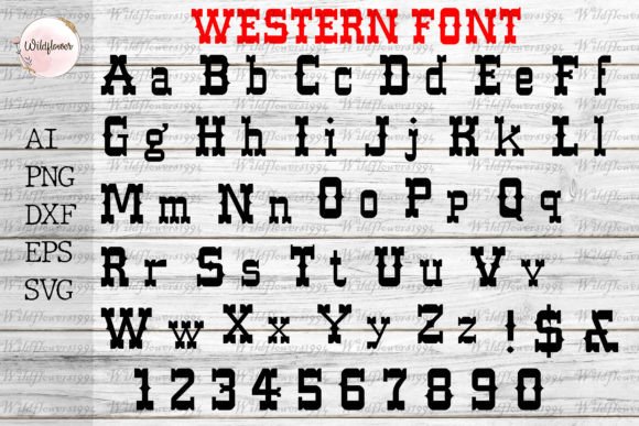 Western Font Svg Review for Embroidery Projects